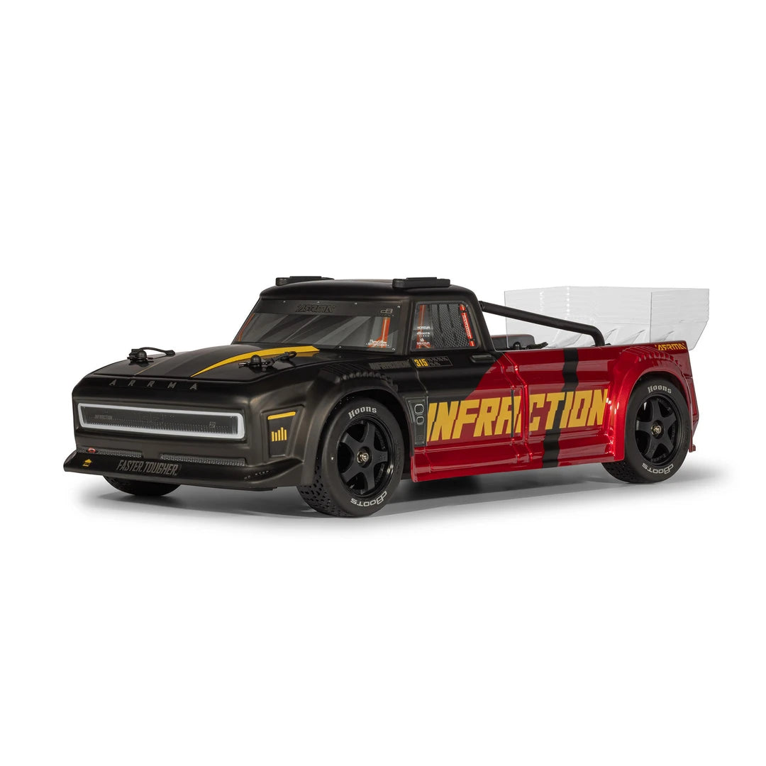 Arrma Infraction 223S DSC 1/8 4X4 RTR Brushless All-Road Car, RTR, Black/Red ARA4315V4T2