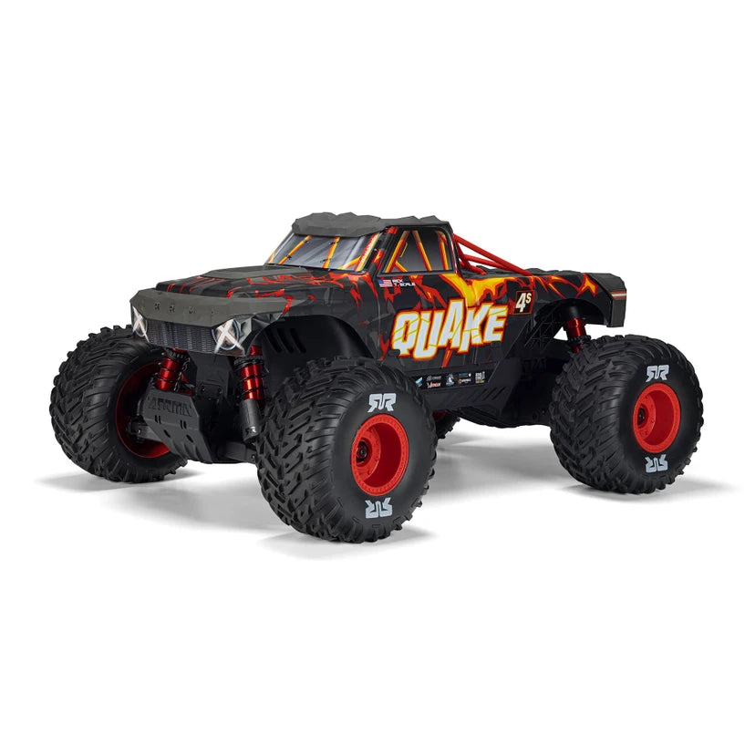 Arrma Quake 4S BLX 1/8 4X4 Monster Truck, RTR, Black/Red ARA4437T1 Due Mid Dec (Copy)