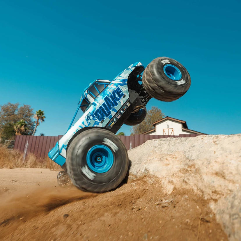Arrma Quake 4S BLX 1/8 4X4 Monster Truck, RTR, White/Blue ARA4437T2 Due Mid Dec