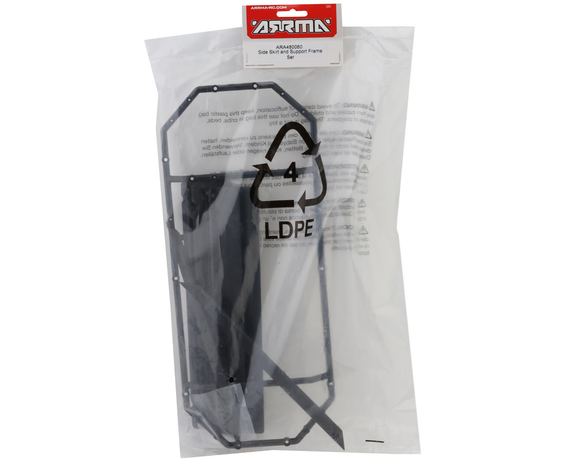 ARA480060 Arrma Side Skirt and Support Frame Set, Big Rock 6S ARRMA