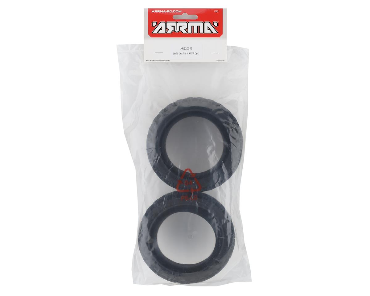 ARA520053 Arrma 2HO Tire and Inserts 2pcs, AR520053 ARRMA