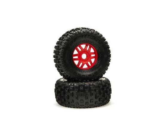 Arrma dBoots Fortress Tyre, Red, 2 Pieces, Mojave, AR550065