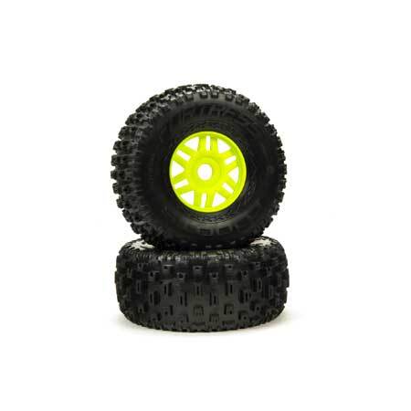 Arrma dBoots Fortress Tyre, Green, 2 Pieces, Mojave, AR550068