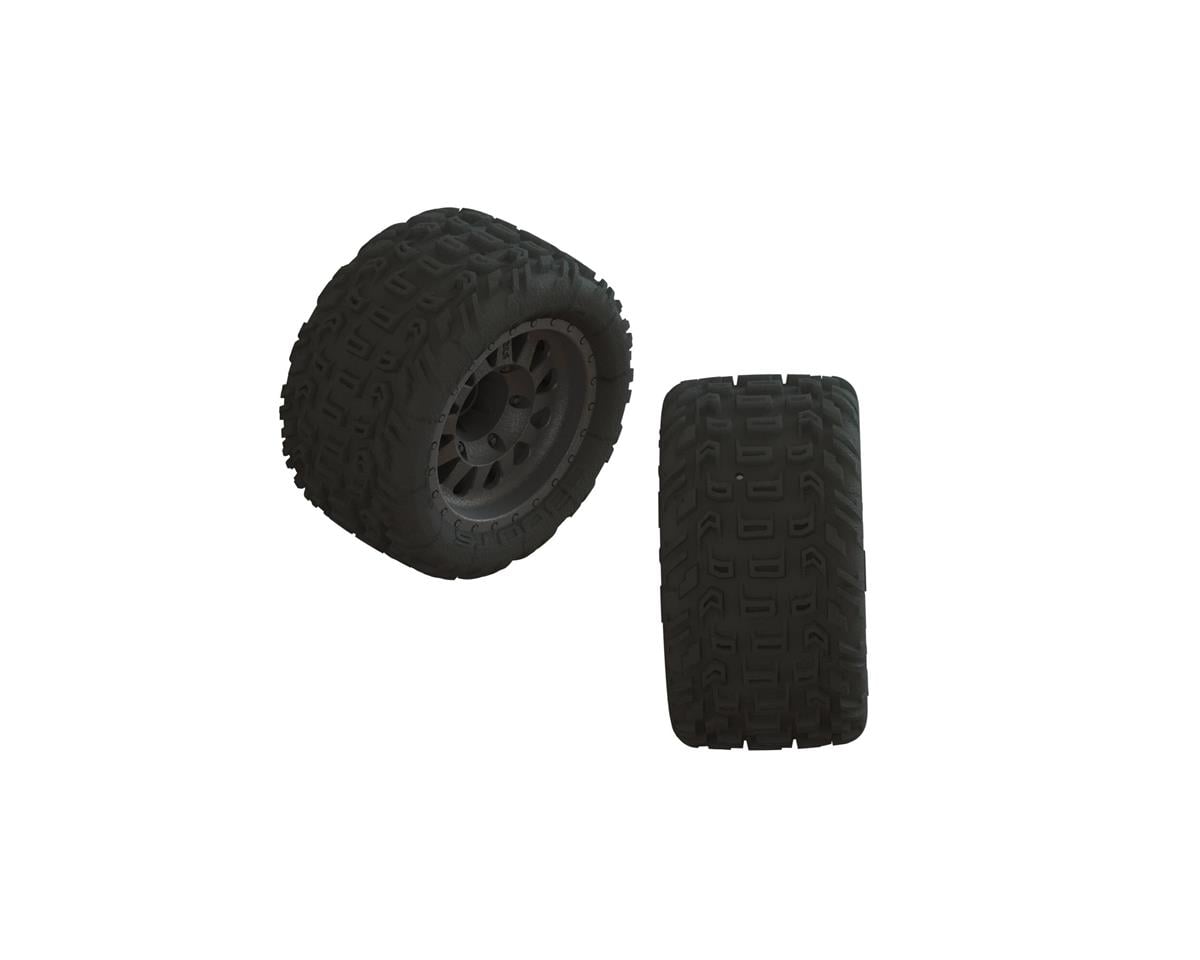 Arrma 1/10 dB Katar MT Pre-Mounted Tyre, 2pcs, AR550091 - ARA550091