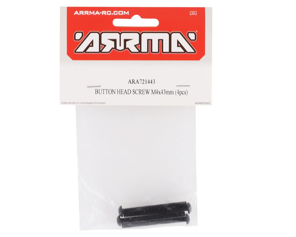 ARA721443 Arrma Button Head Screw M4x43mm, 4pcs, 8S BLX, AR721443 ARRMA