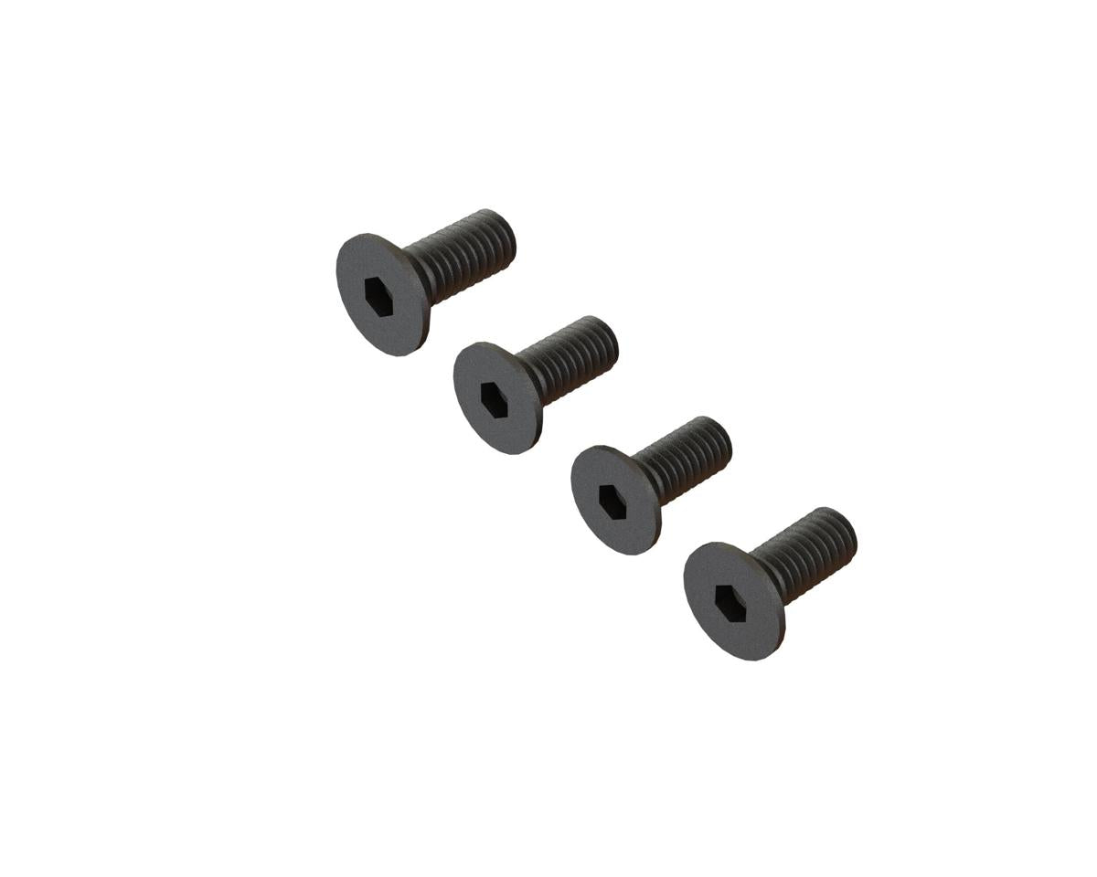 Arrma M4x10mm Flat Head Screws, 4pcs ARA722410