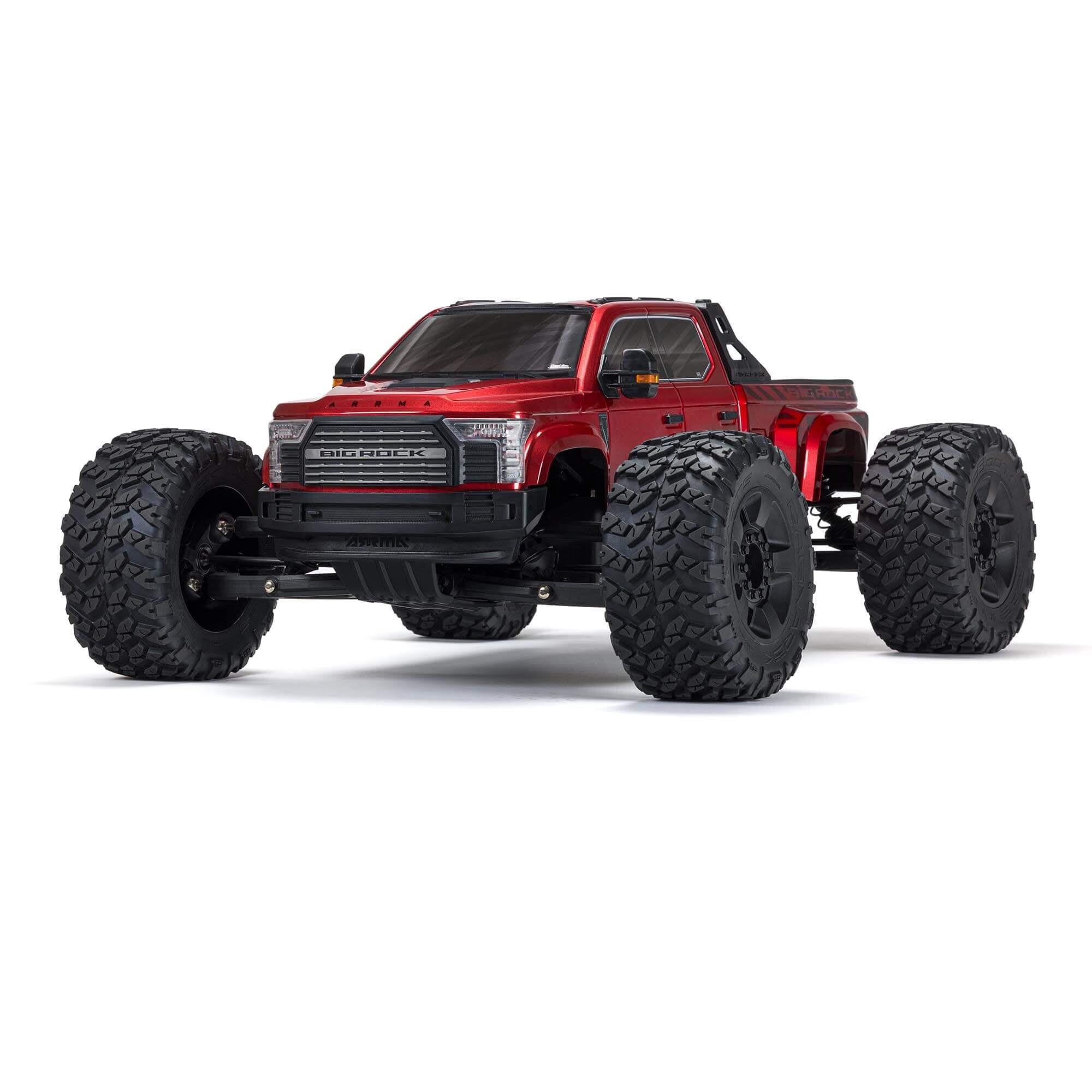 Arrma Big Rock 6S 4WD BLX 1/7 Monster Truck RTR, Red ARA7612T2 Arrma