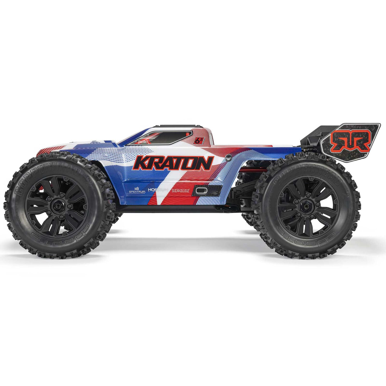 1/8 KRATON 4X4 6S BLX BRUSHLESS V6 SPEED TRUCK RTR (Blue/Red) ARA8608V6T4