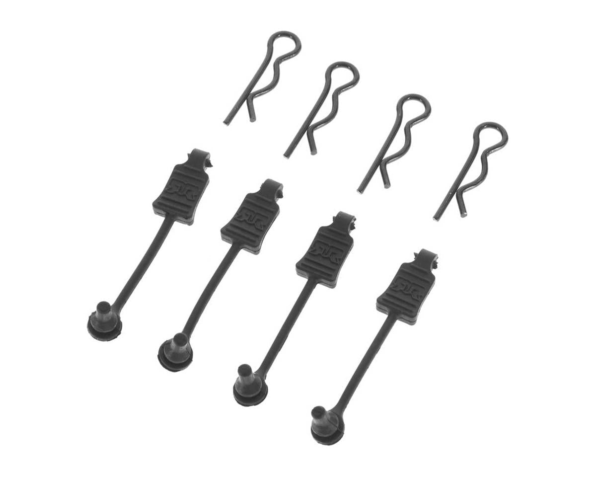 ARAC3447 Arrma Body Clip Retainer 1/8 Scale Black (4), AR390178 ARRMA