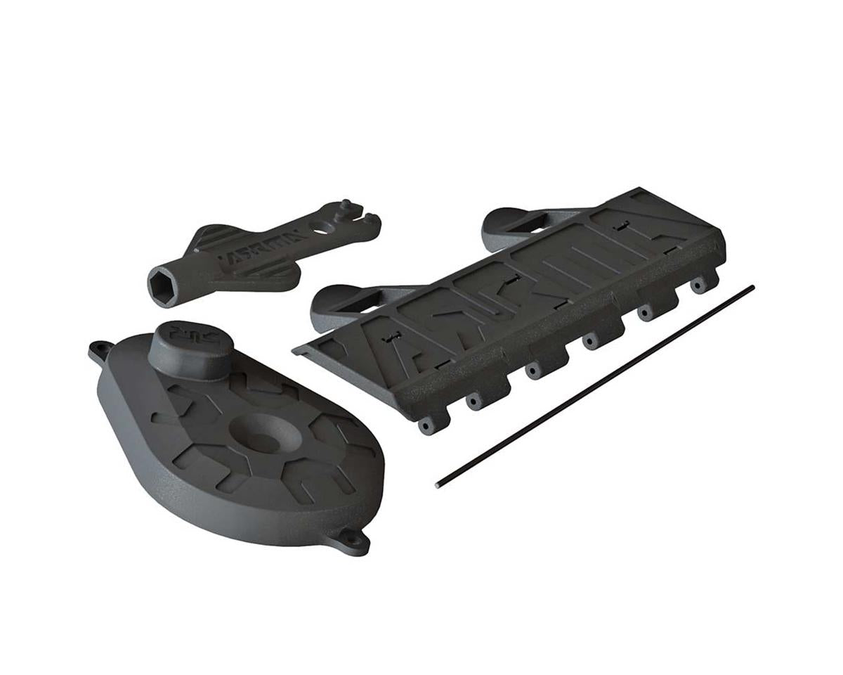 ARAC9352 Arrma Battery Door Gear CVR/Shock Tool VOLTAGE, AR320448 ARRMA