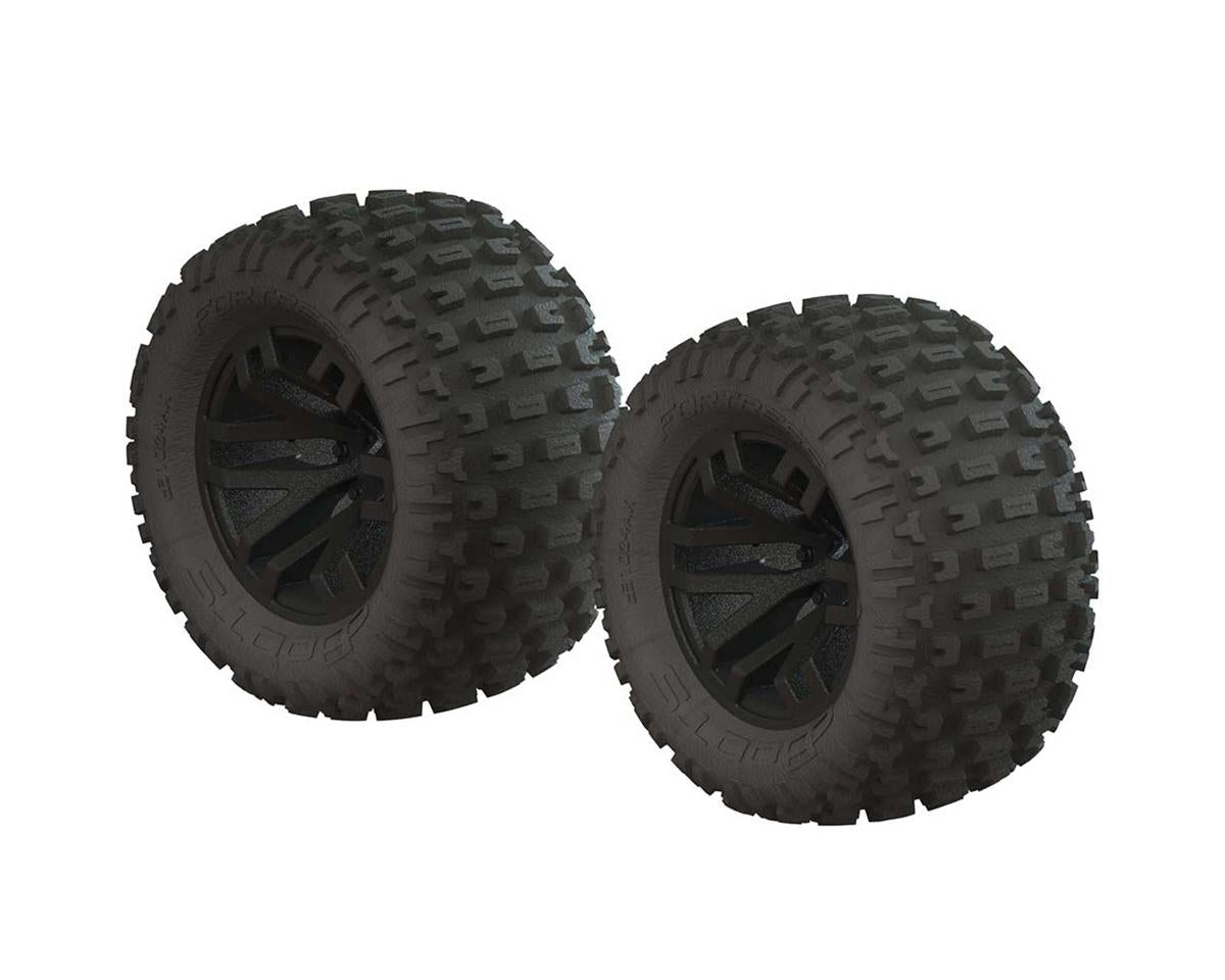 ARAC9632 Arrma dBoots Fortress MT Tyre Set, Glued, Black, 2 Pieces, AR550044 ARRMA