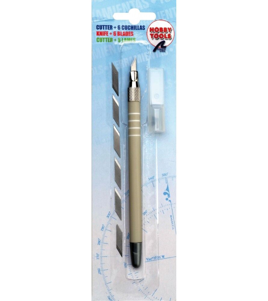Artesania Cutter for Designer with Soft Handle & 6 Blades ART-27043-S