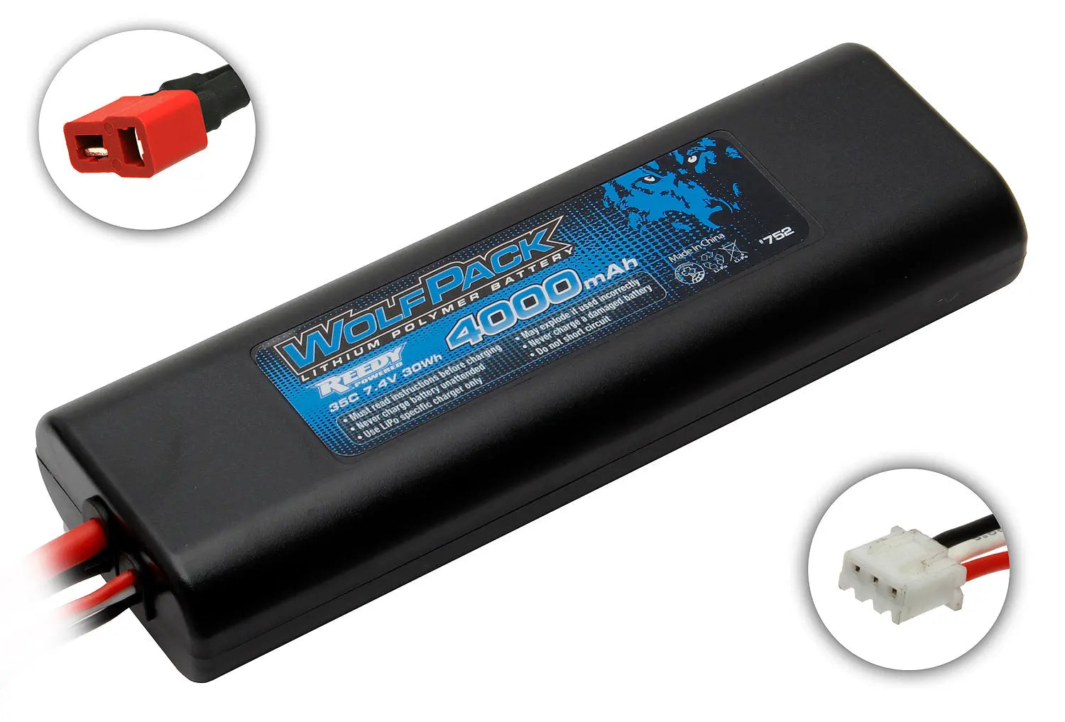 ASS0752 WolfPack LiPo 4000mAh 35C 7.4V Team Associated