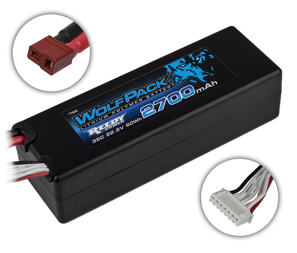 ASS0762 Reedy WolfPack LiPo 2700mAh 35C 22.2V, T-plug