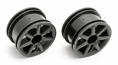ASS21289 18R Spoked Wheel, black Team Associated