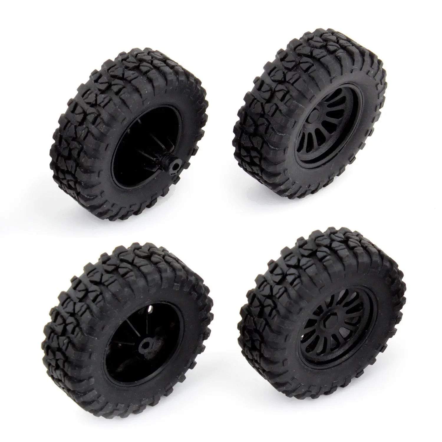 ASS21431 MT28 Front and Rear Wheels and Tires, mounted Team Associated