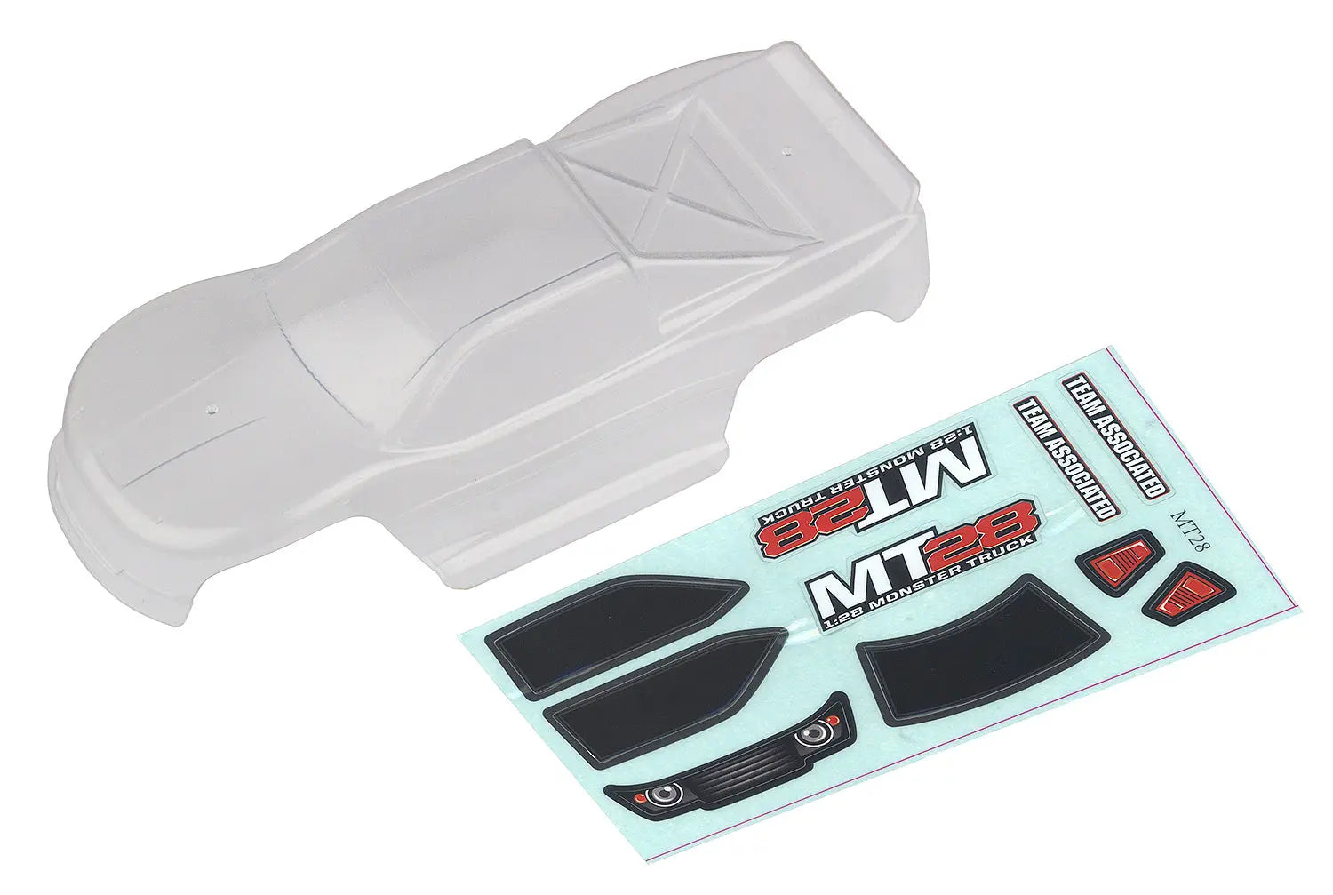 ASS21439 MT28 Body, clear Team Associated