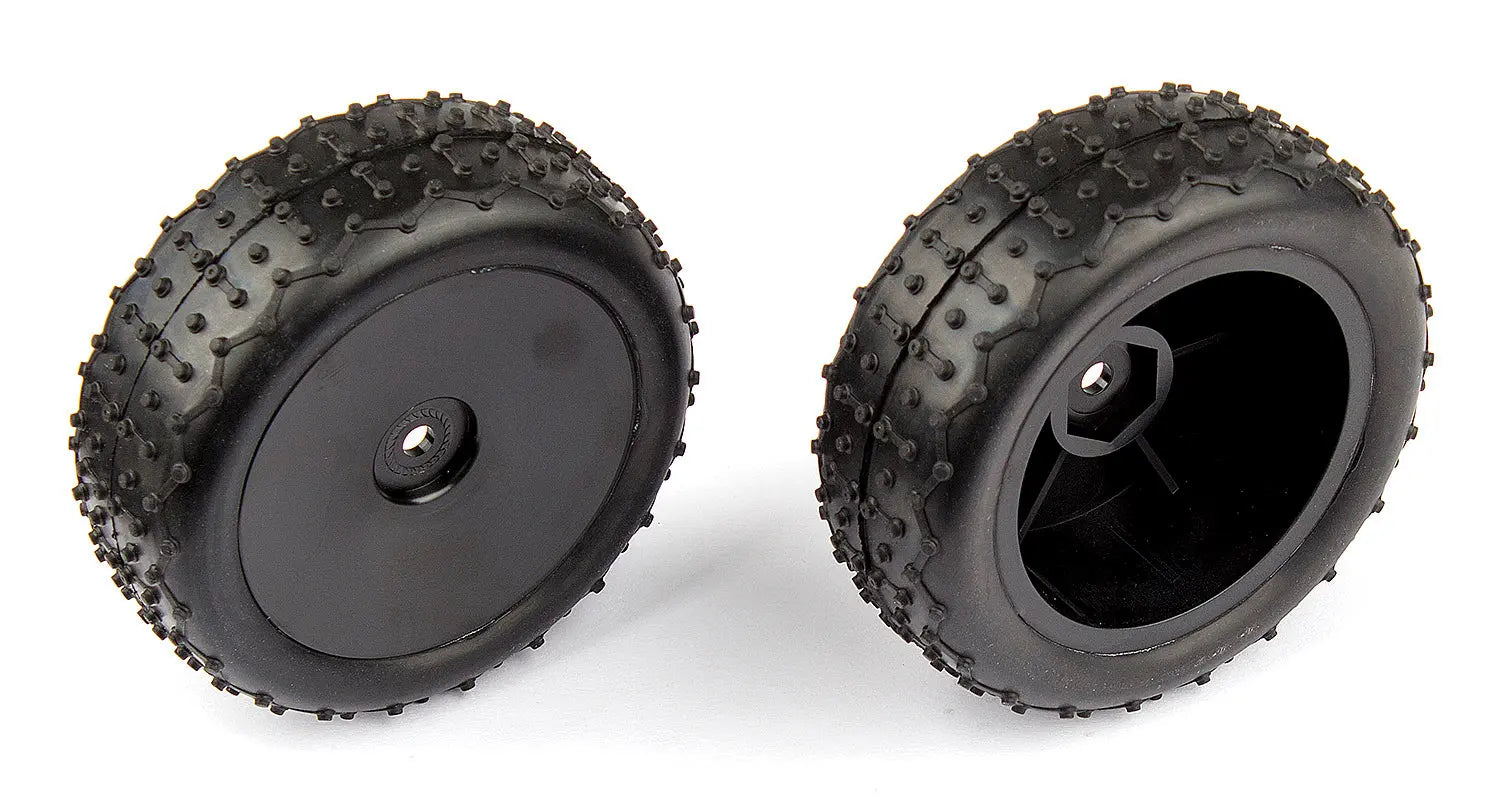 ASS21539 Front Narrow Mini Pin Tires, mounted Team Associated