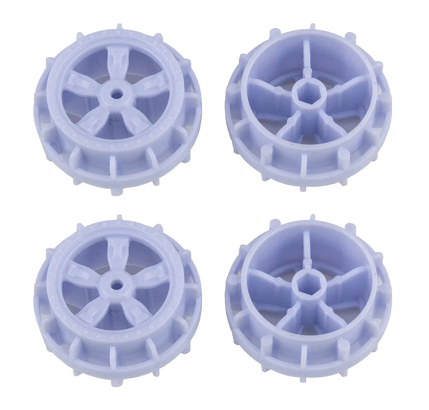 ASS21611 NanoSport Wheels, white Team Associated