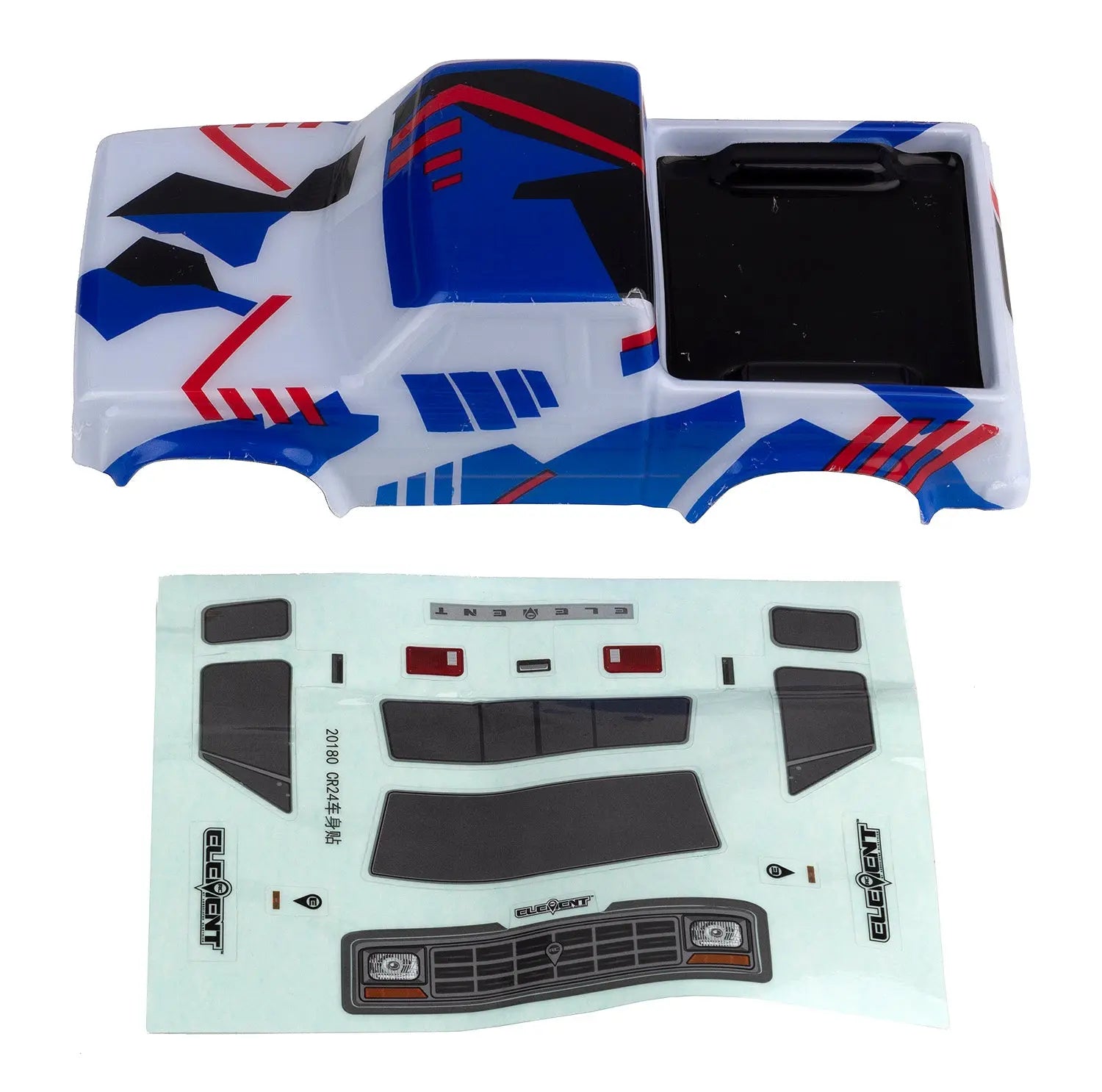 ASS21726 Enduro24 Sendero Body, red and blue Team Associated