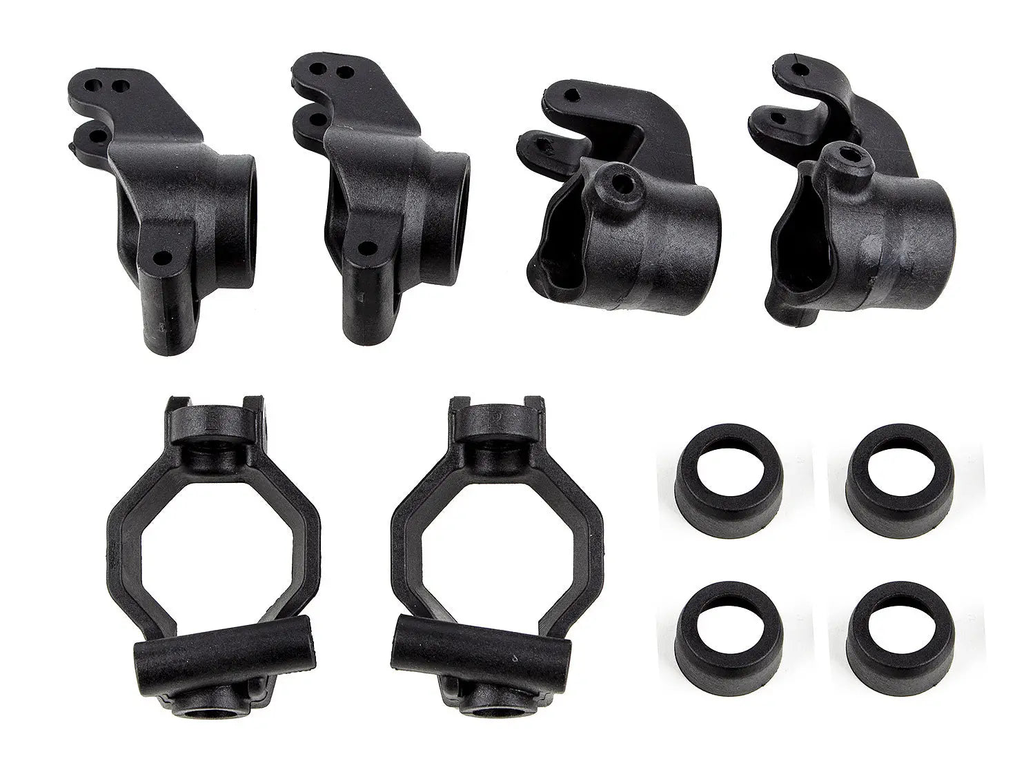 ASS25915 RIVAL MT8 Caster Blocks, Steering Blocks, Rear Hubs Set Team Associated