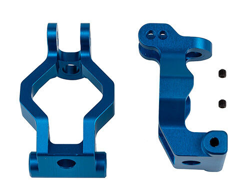 ASS26074 SR7 FT Caster Blocks, blue aluminum TEAM ASSOCIATED