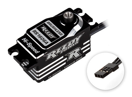 ASS27154 Reedy RS1606A Low-Profile Titanium Gear Brushless Hi-Speed HV Servo Team Associated