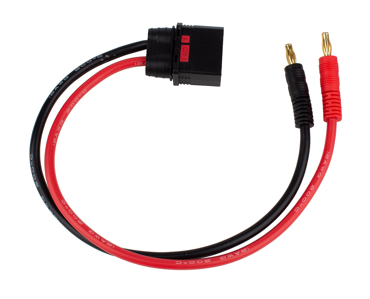 ASS27242 QS8 350mm Charge Lead, 4mm Team Associated