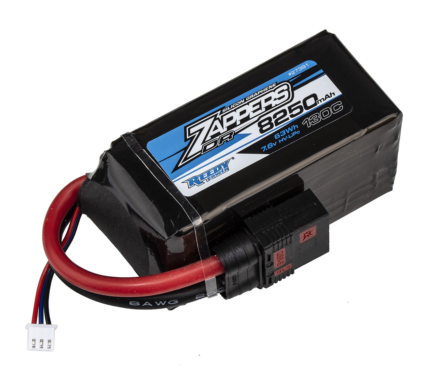 ASS27391 Zappers DR 8250mAh 130C 7.6V w/QS8 Team Associated