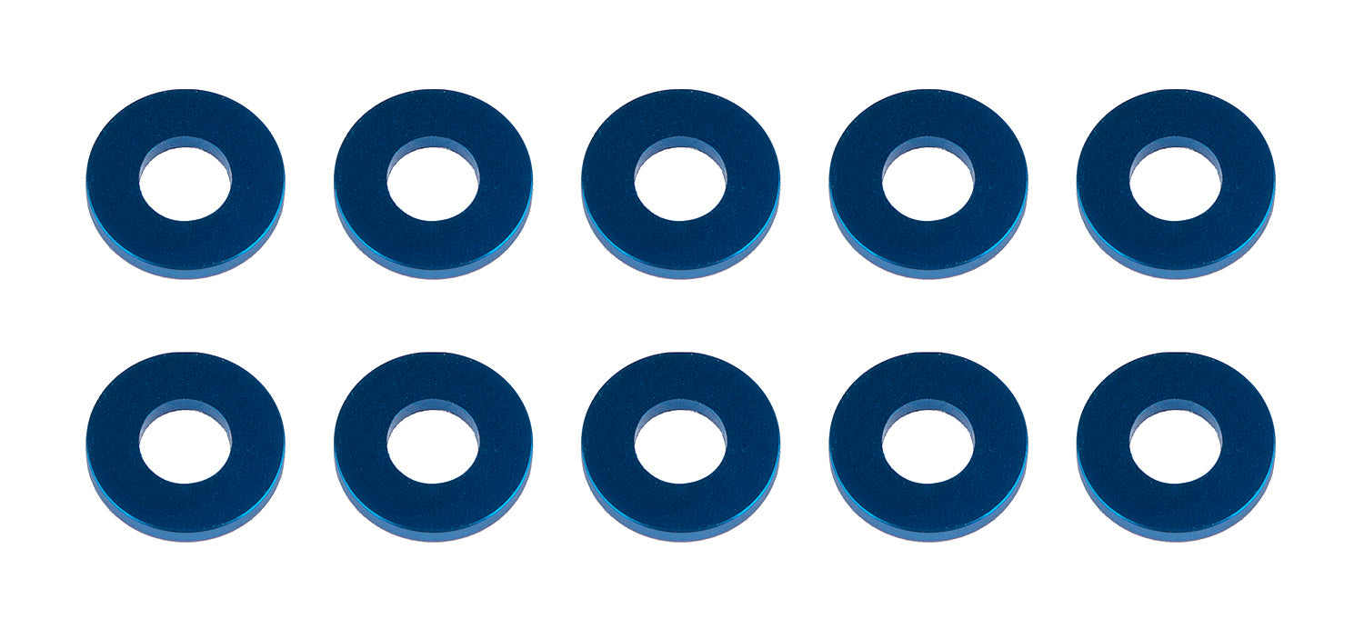 ASS31388 Washers, 7.8x3.5x1.0mm, blue aluminum Team Associated