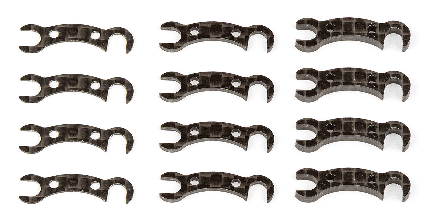 ASS31806 TC7.2 FT Camber Link Mount Shims, carbon fiber Team Associated