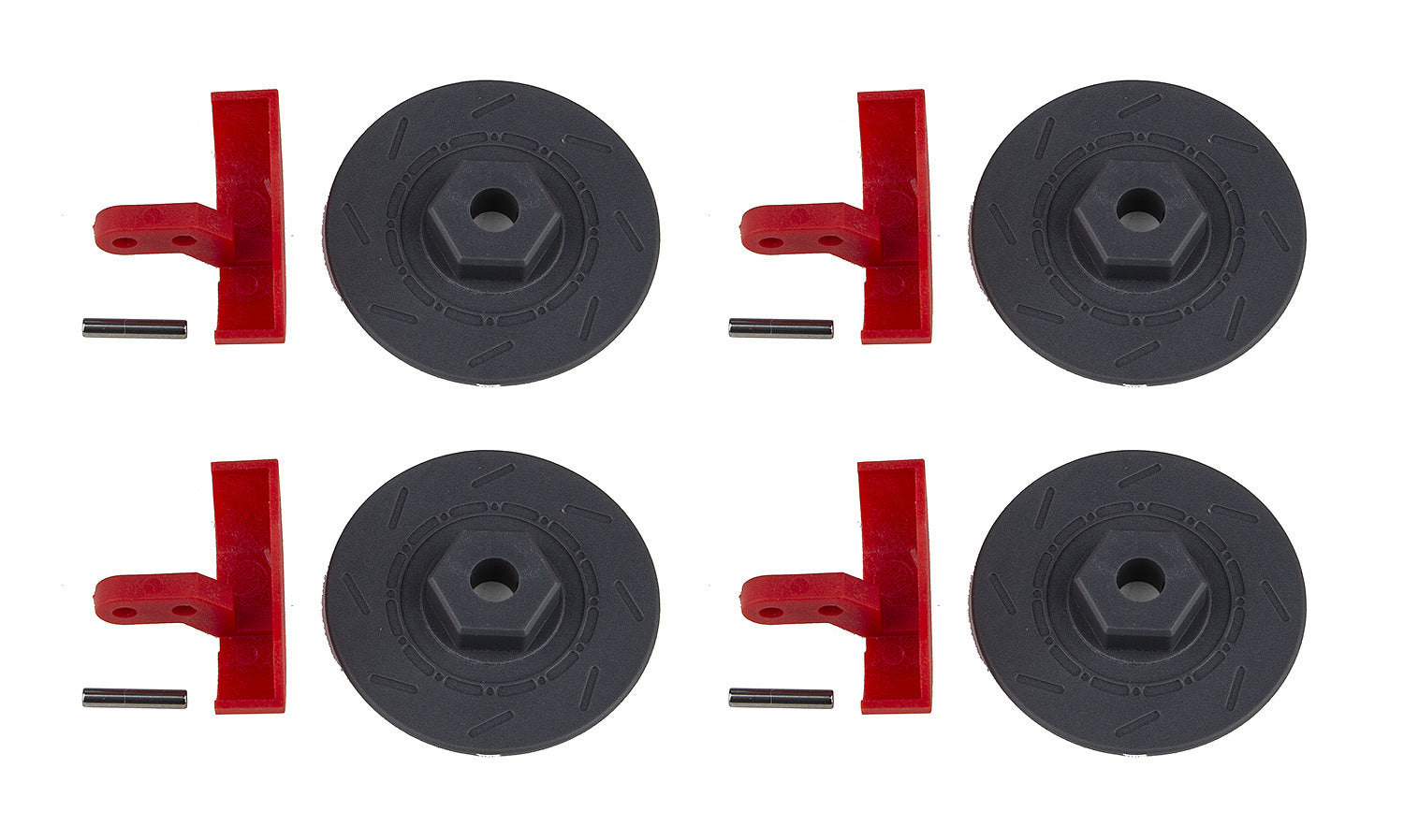 ASS31853 Apex 2 Wheel Hexes and Calipers Team Associated