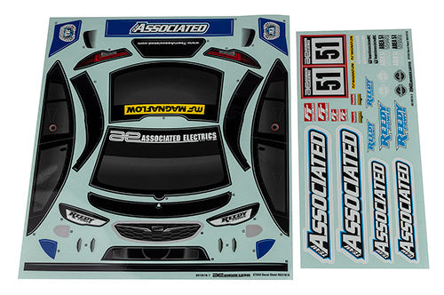 ASS31918 Apex2 Sport ST550 Decal Sheet Team Associated