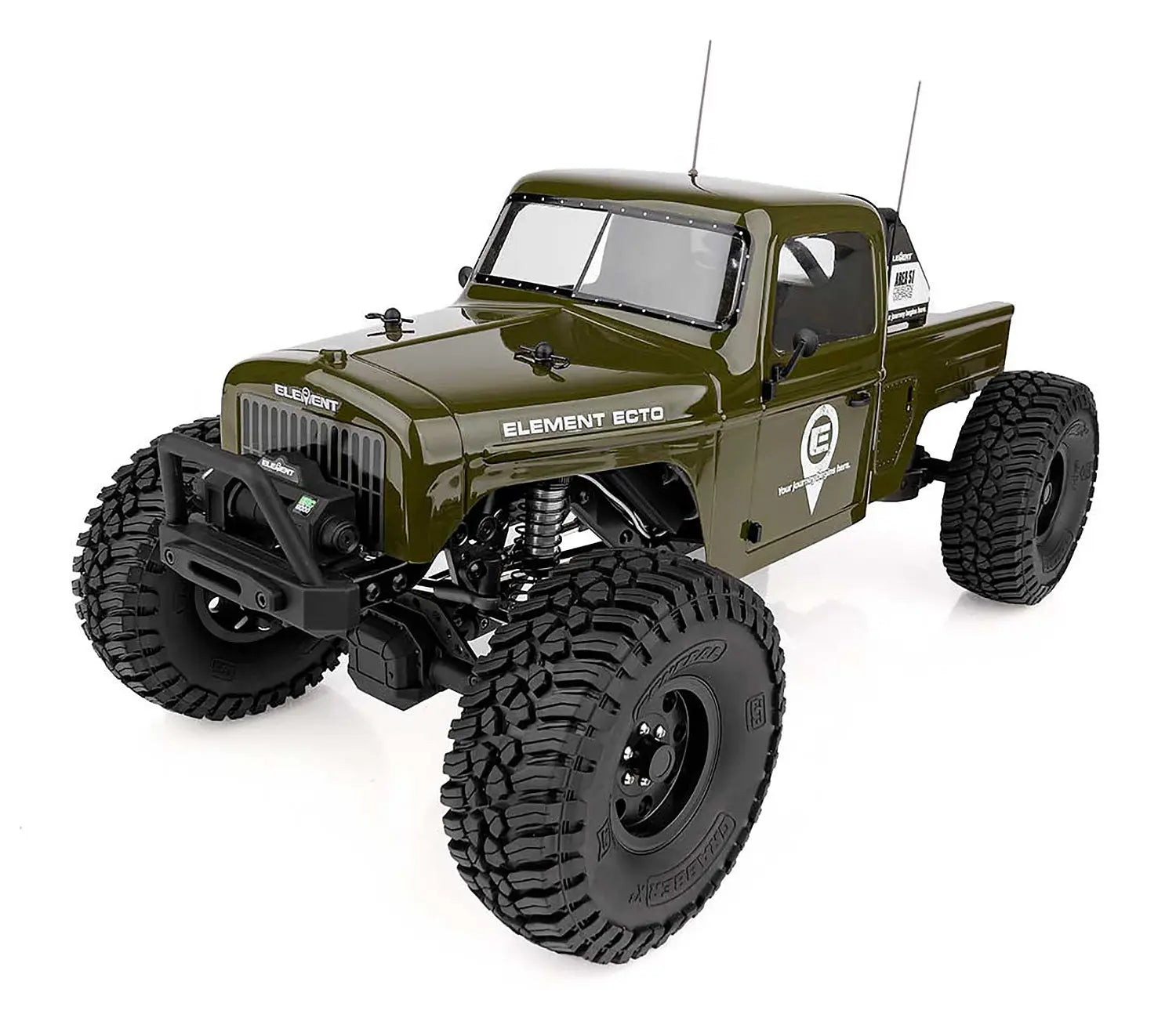 ASS40117 Enduro Ecto Trail Truck, green RTR Team Associated