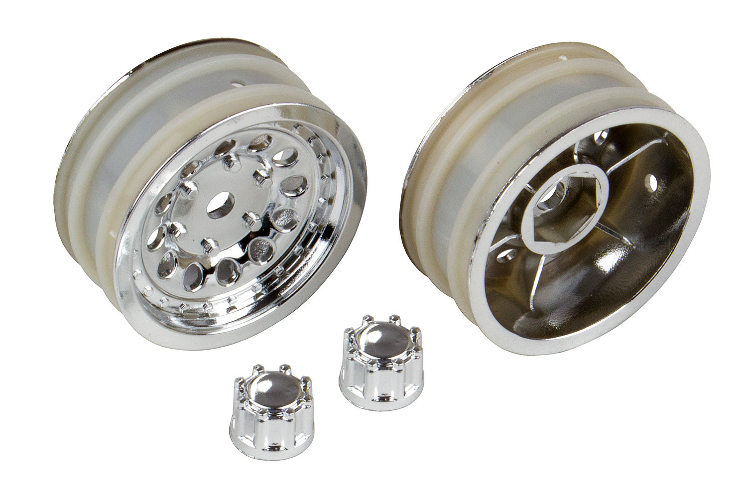 ASS41051 CR12 Wheel Set, chrome Team Associated
