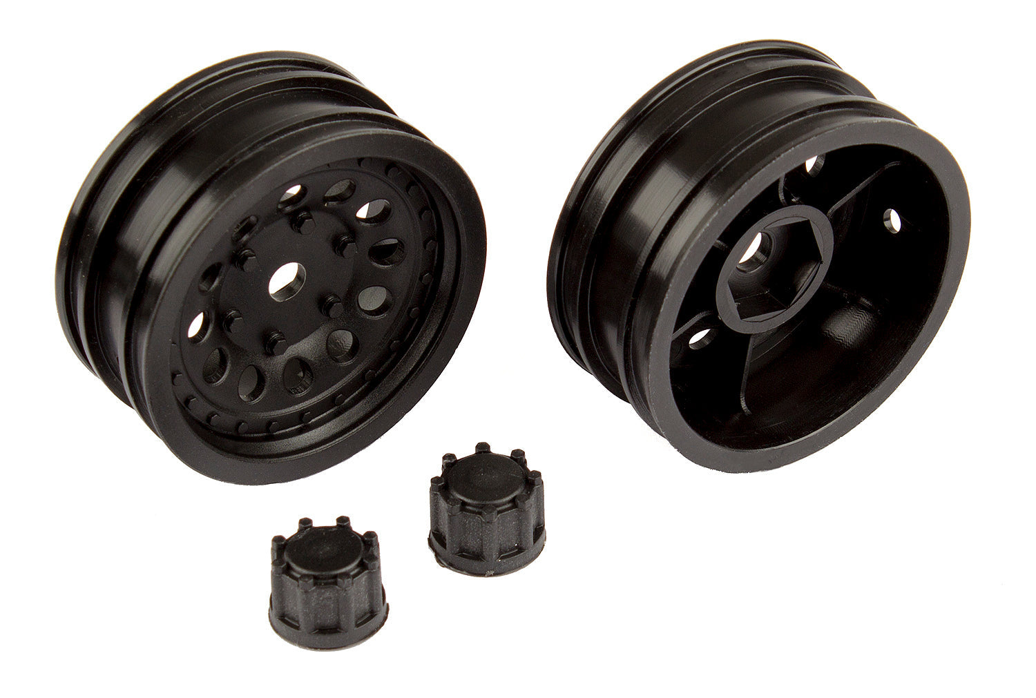 ASS41052 CR12 Wheel Set, black Team Associated