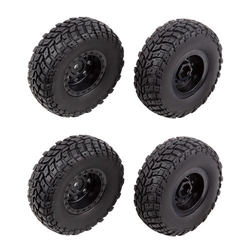 ASS41142 Enduro12, Wheels and Tires, black TEAM ASSOCIATED