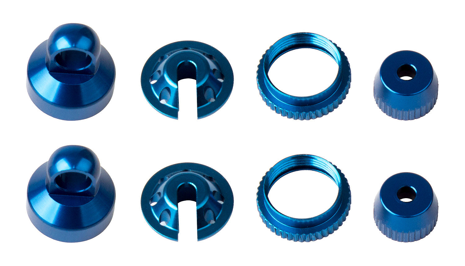 ASS42085 Enduro Shock Parts, blue aluminum Team Associated