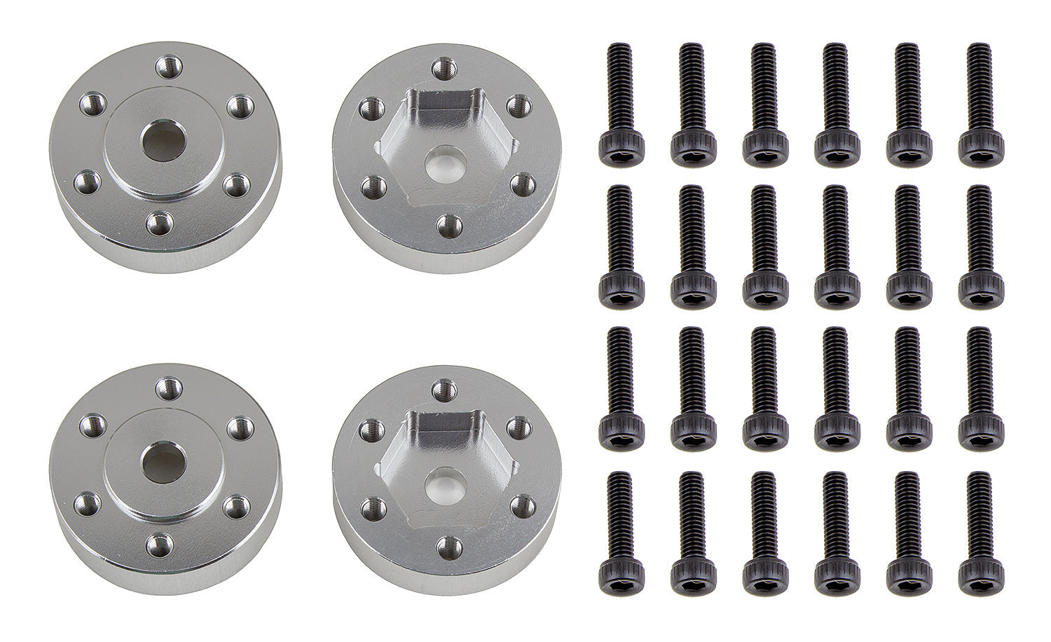 ASS42103 FT Enduro Beadlock Hex Adapters, aluminum Team Associated