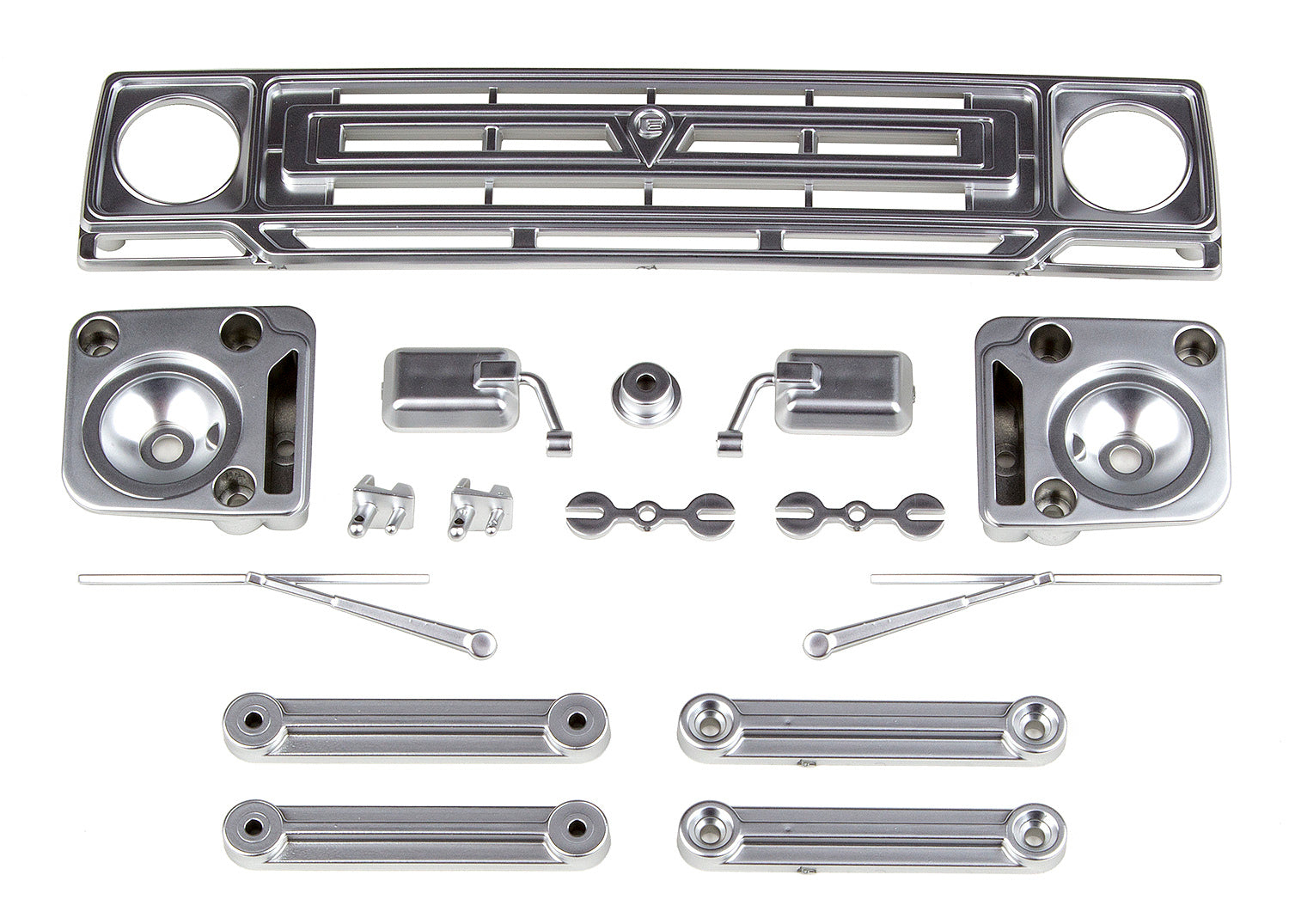 ASS42125 Sendero Body Accessories, satin chrome Team Associated