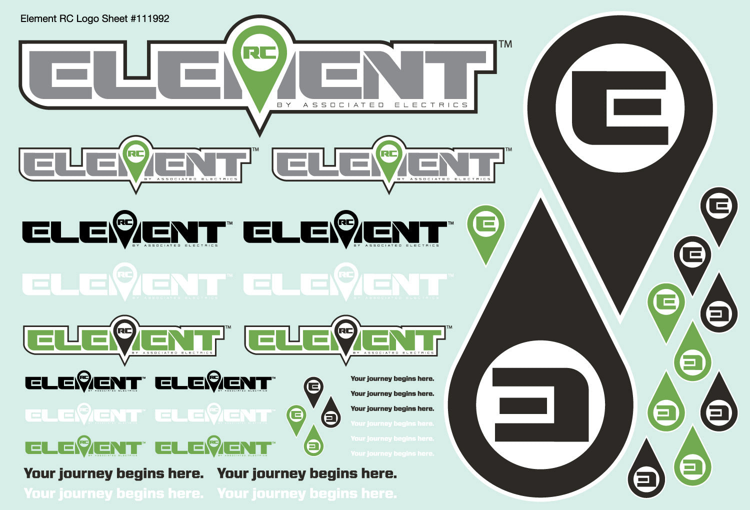 ASS42133 Element Decal Sheet Team Associated