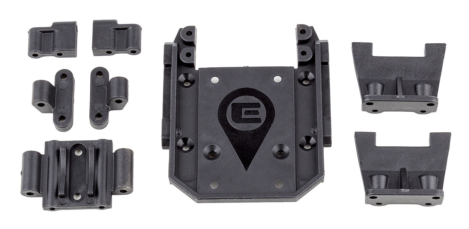 ASS42208 Enduro IFS Gearbox and Servo Mounts Set, hard Team Associated