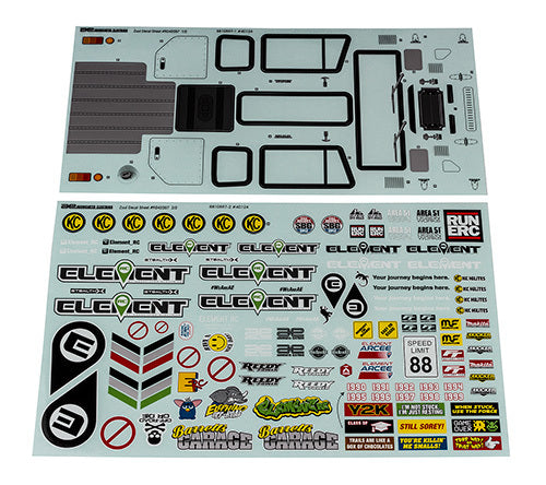 ASS42357 Enduro Zuul Decal Sheets Team Associated
