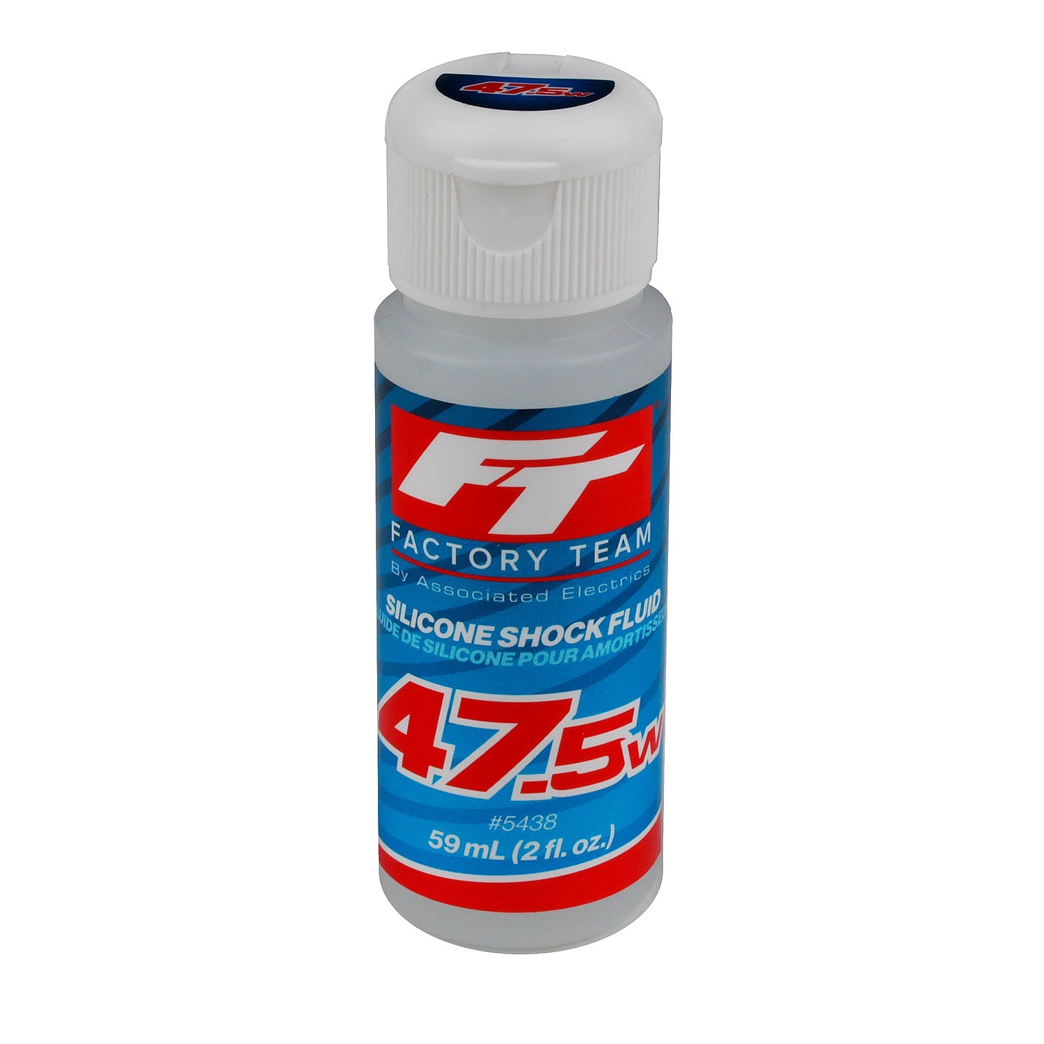 ASS5438 FT Silicone Shock Fluid 47.5wt (613 cSt), 2oz. Team Associated