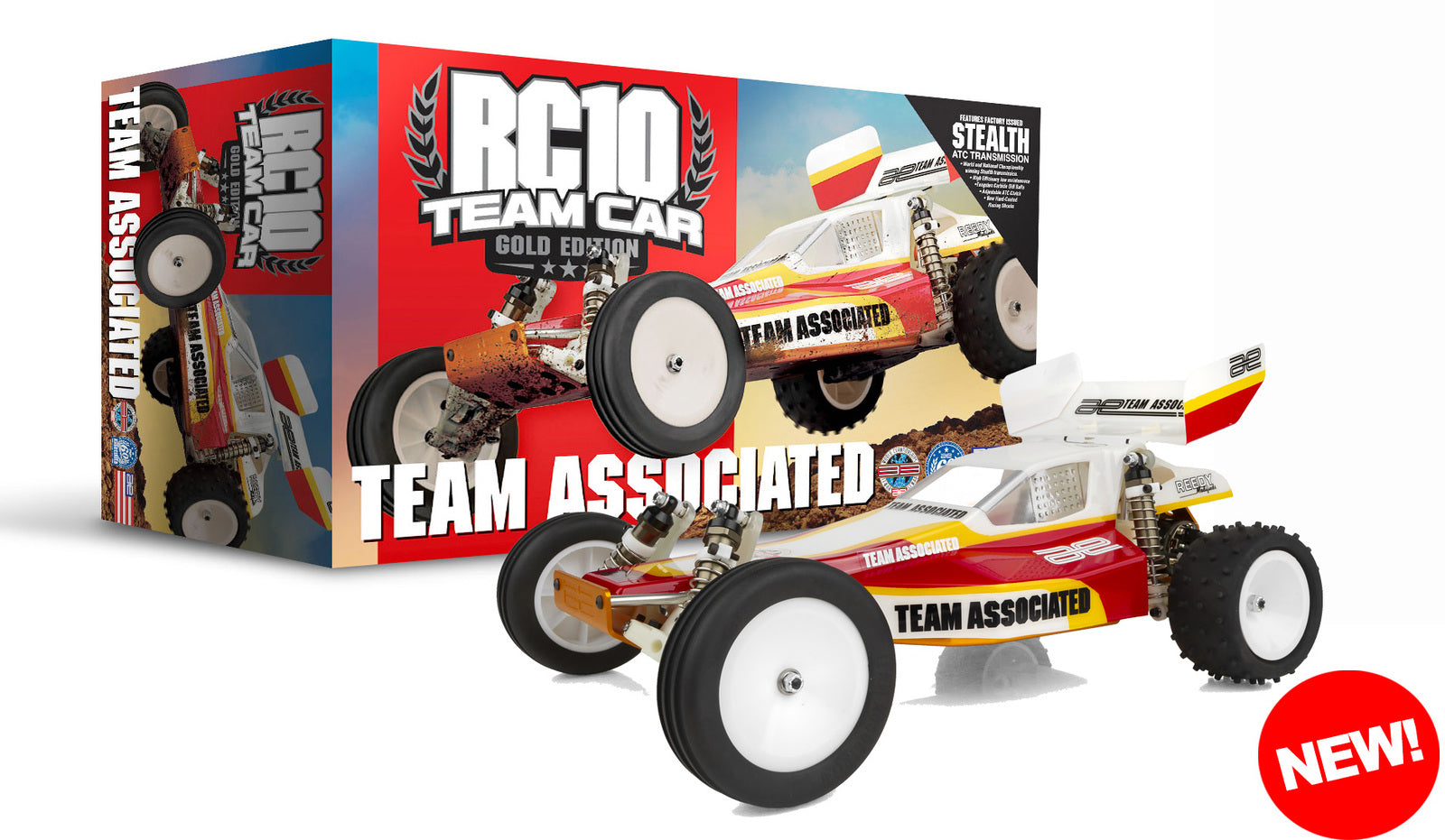 ASS6034 RC10 Team Car Gold Edition Kit TEAM ASSOCIATED