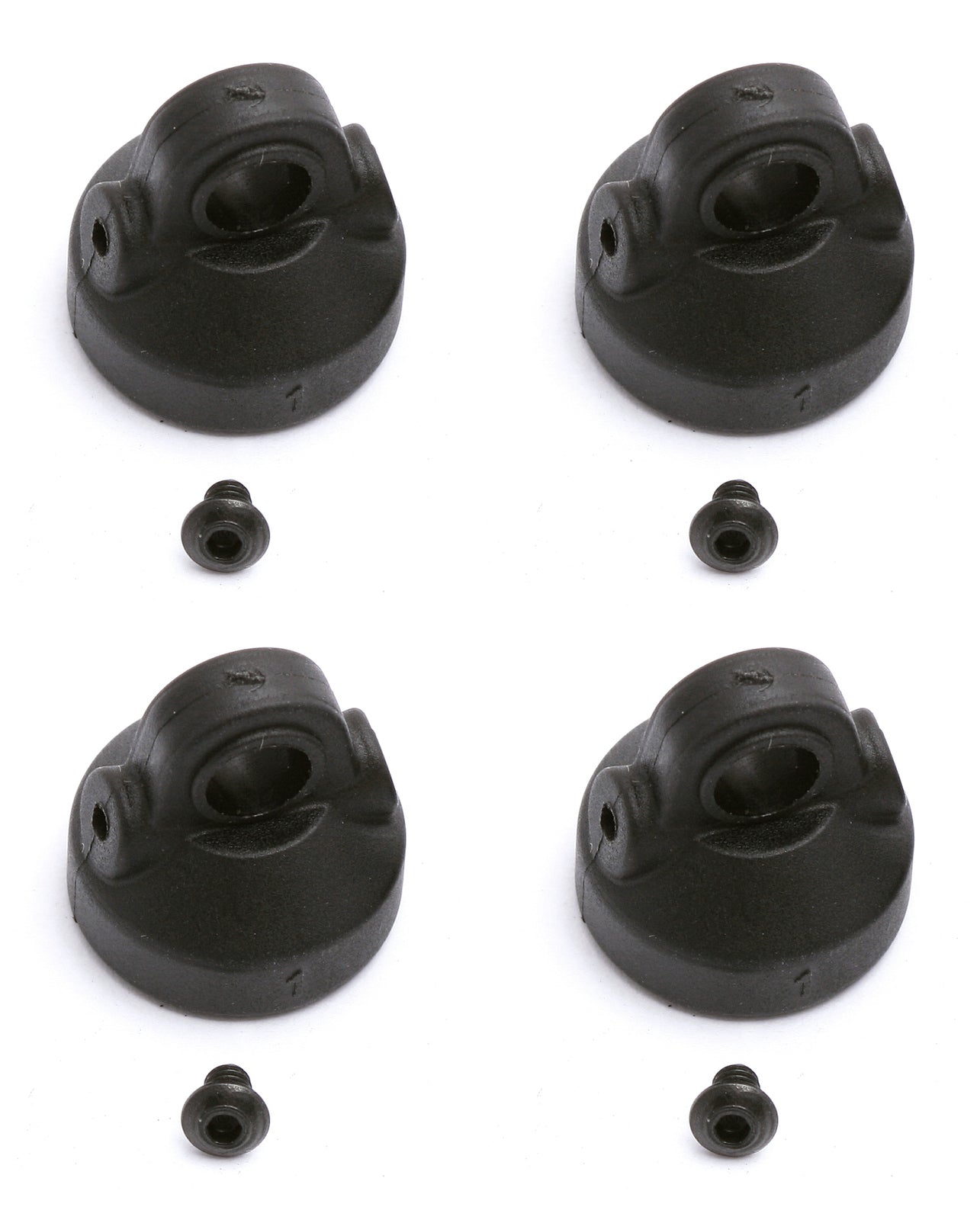 ASS6443 Bleeder Shock Caps, 1:10 TEAM ASSOCIATED