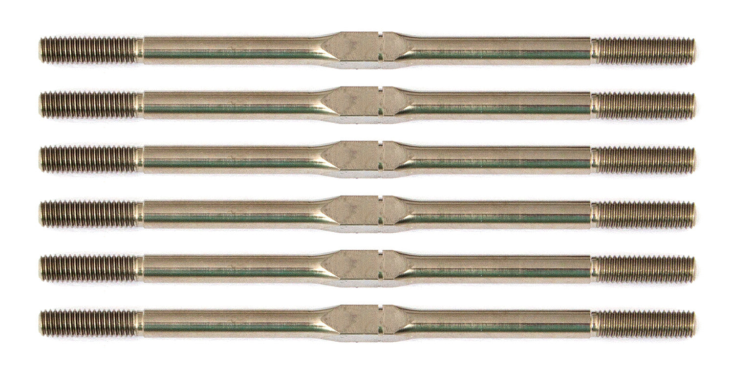 ASS71061 ProSC10 FT Titanium Turnbuckle Set, 3x67 mm/2.65 in, silver Team Associated