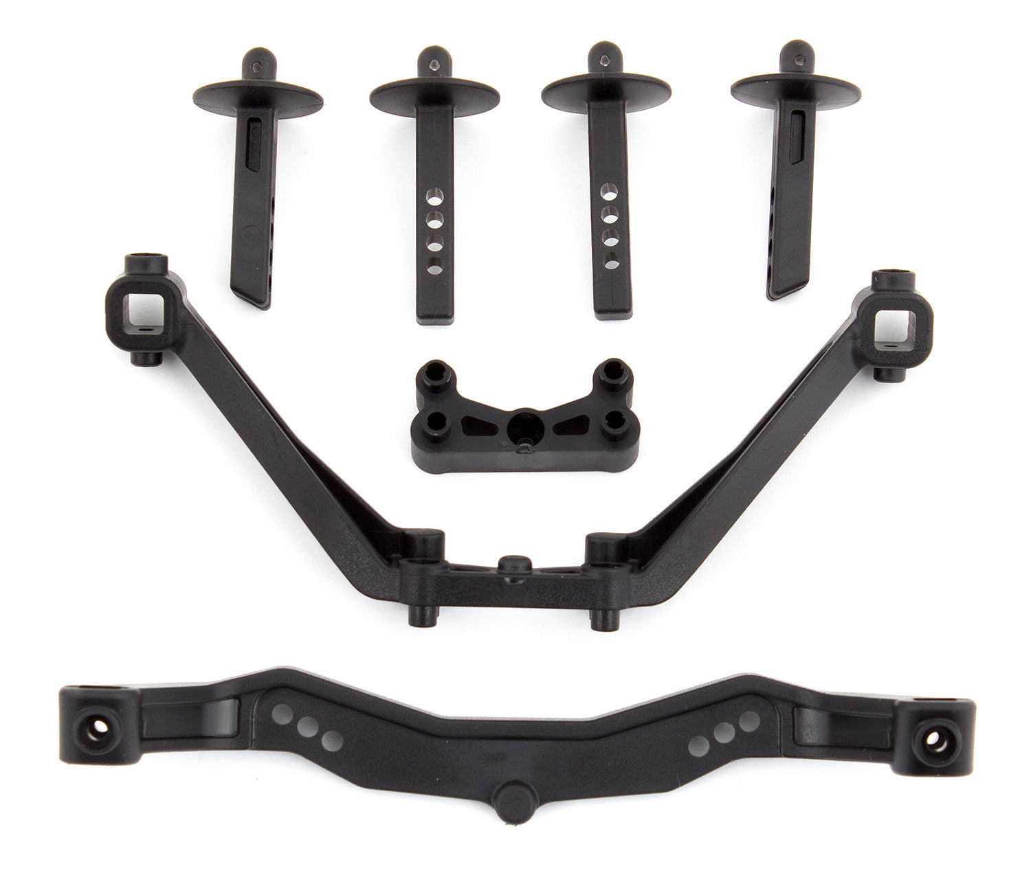 ASS71123 SC6.1 Body Mounts, front and rear Team Associated