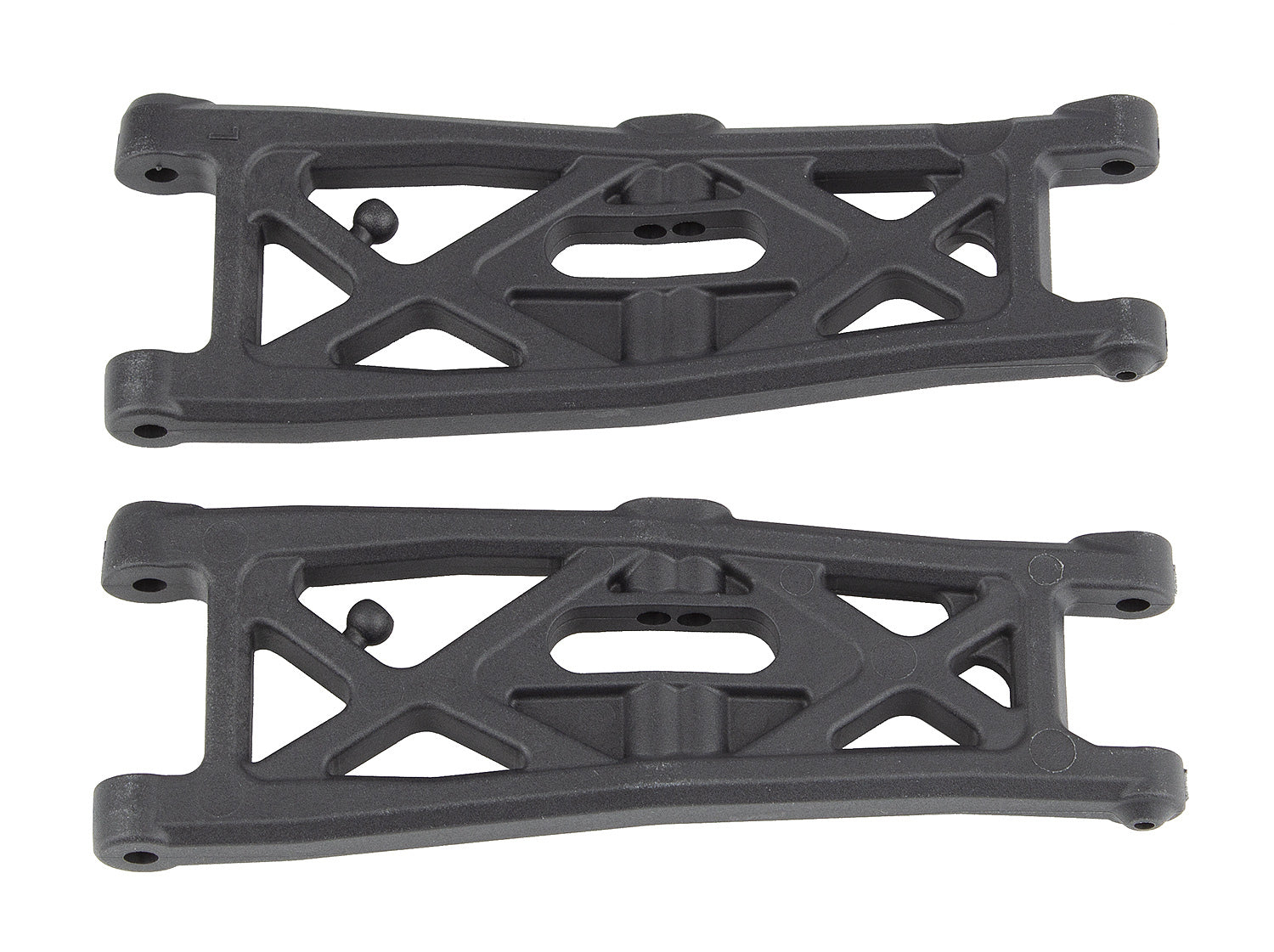 ASS71139 RC10T6.2 FT Front Suspension Arms, gull wing, carbon Team Associated