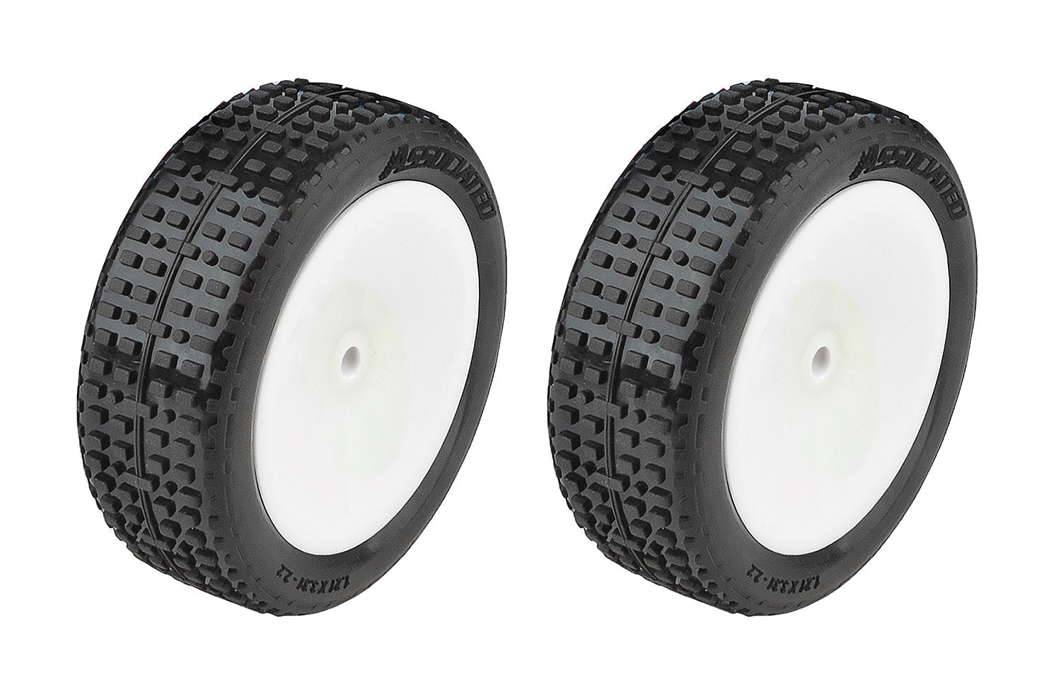 ASS72018 RB10 RTR Front Wheels and Tires, mounted Team Associated